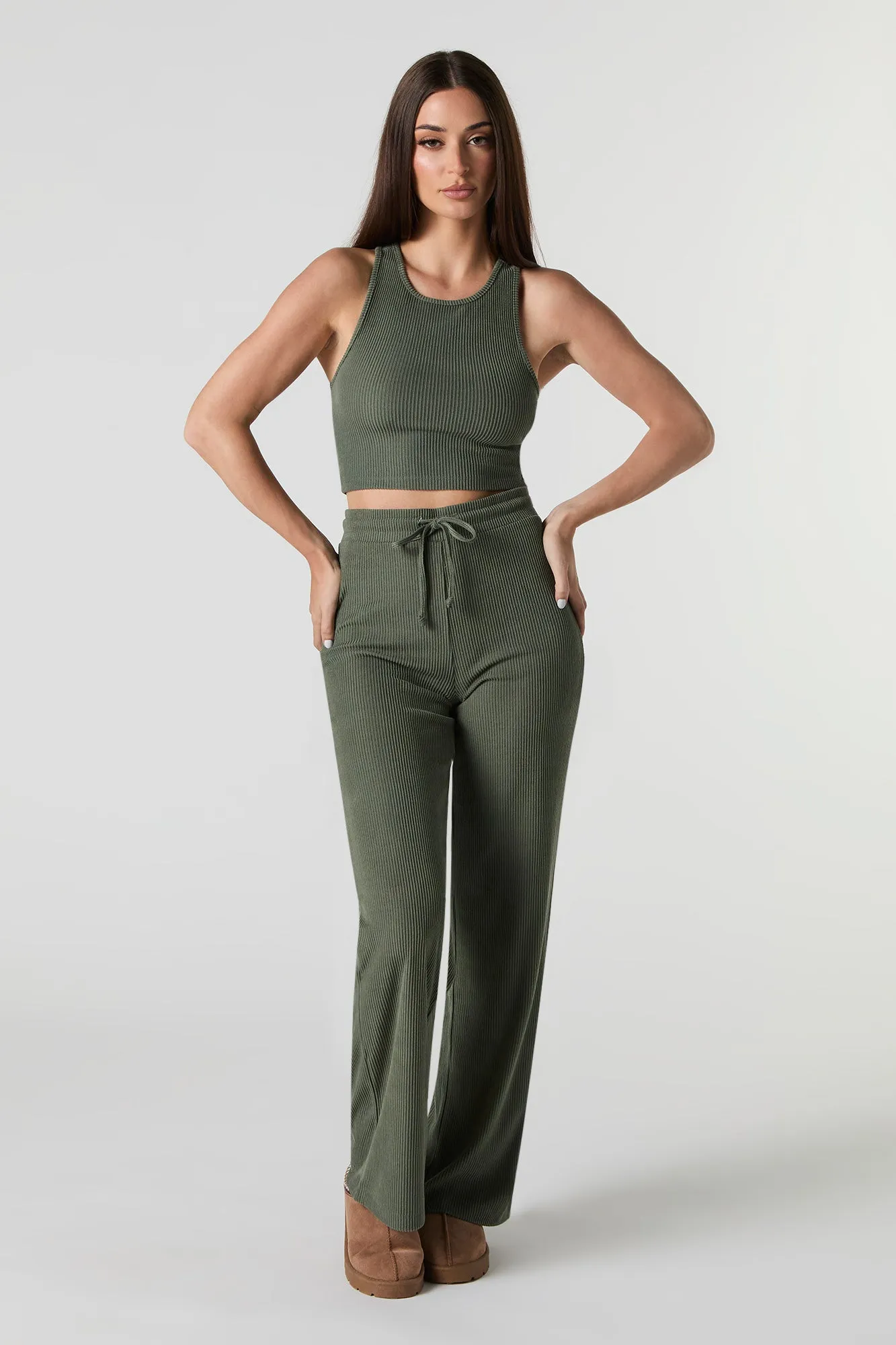 Ribbed Cropped Tank sold by Urban Planet product image thumbnail 3