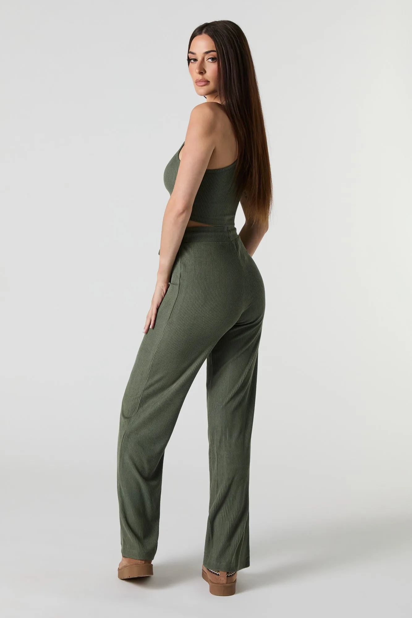 Ribbed Drawstring Pant sold by Urban Planet product image thumbnail 3