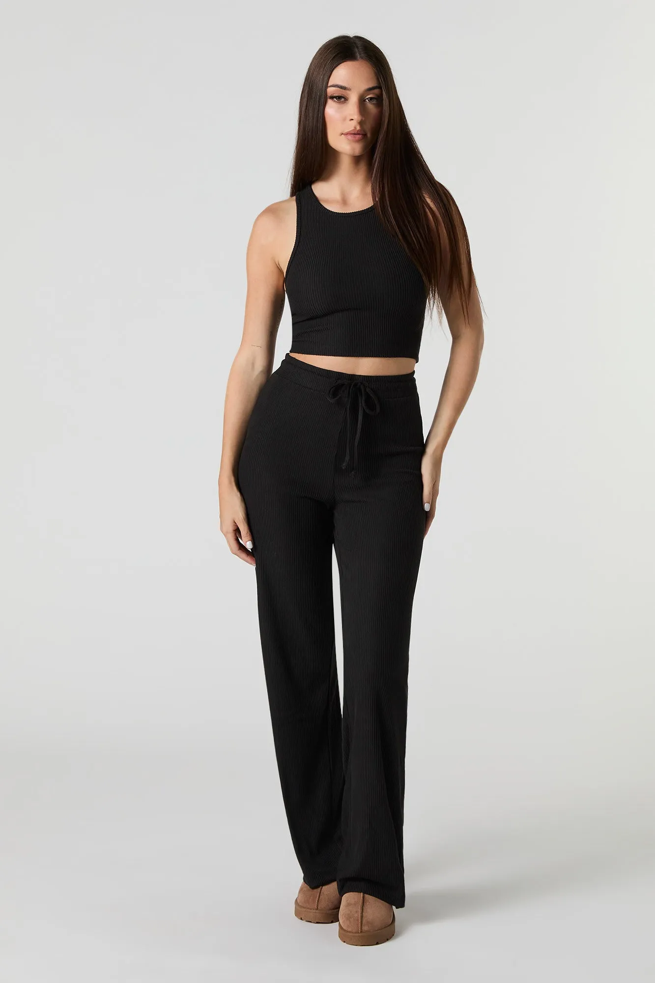 Ribbed Drawstring Pant sold by Urban Planet product image thumbnail 4
