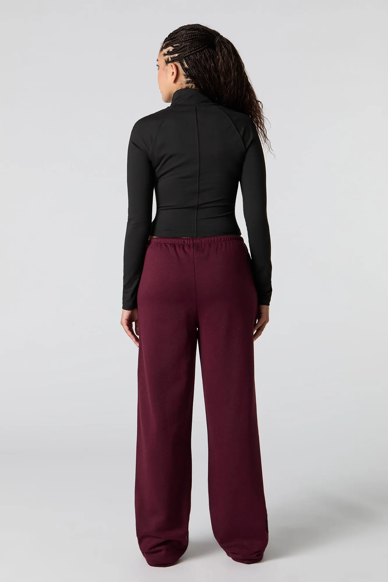 Fleece Wide Leg Sweatpant sold by Urban Planet product image thumbnail 3