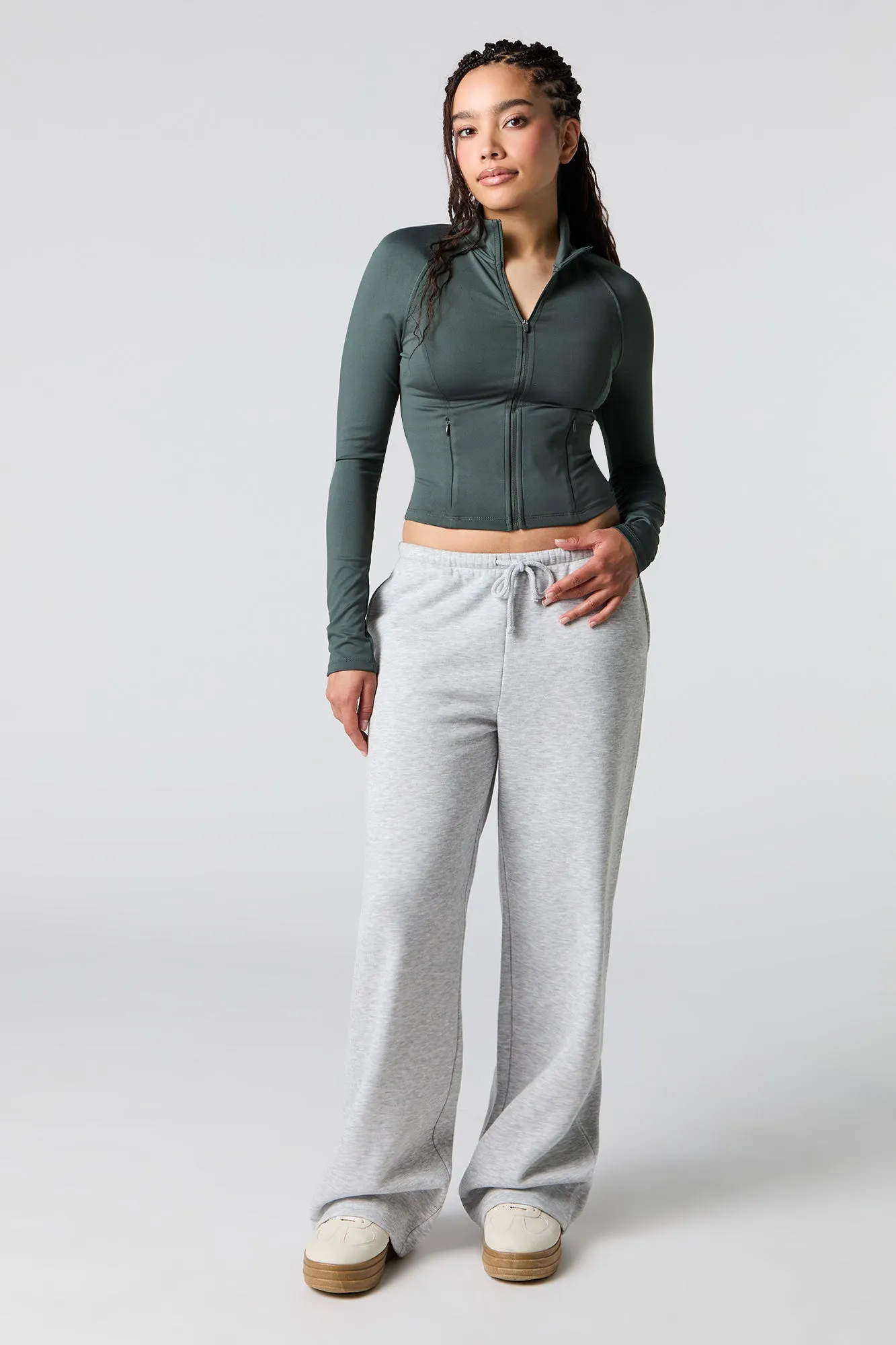 Pantalon d'entraînement à jambe large en molleton sold by Urban Planet product image thumbnail 5