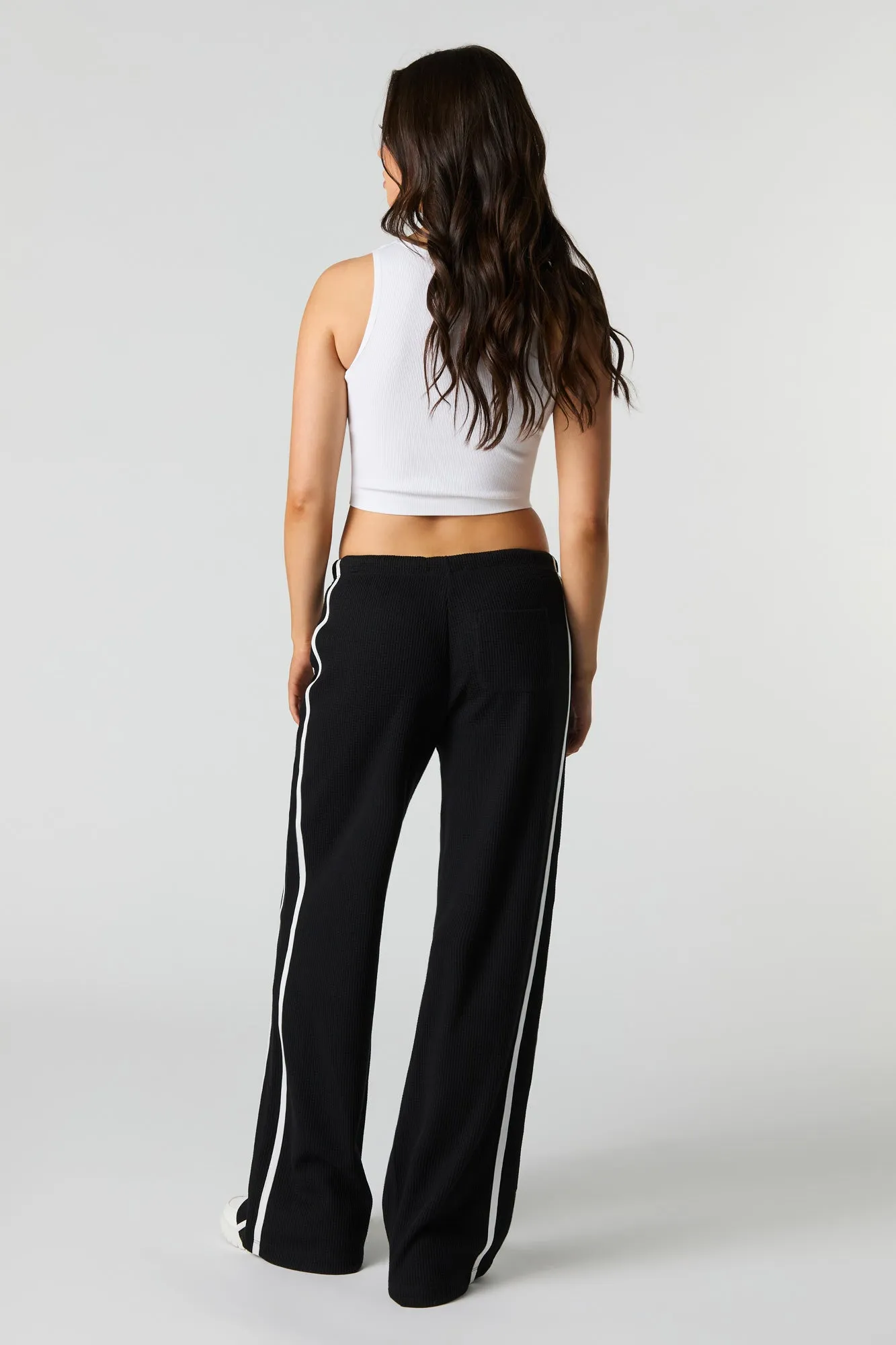 Pantalon en tricot gaufré rayé sold by Urban Planet product image thumbnail 4