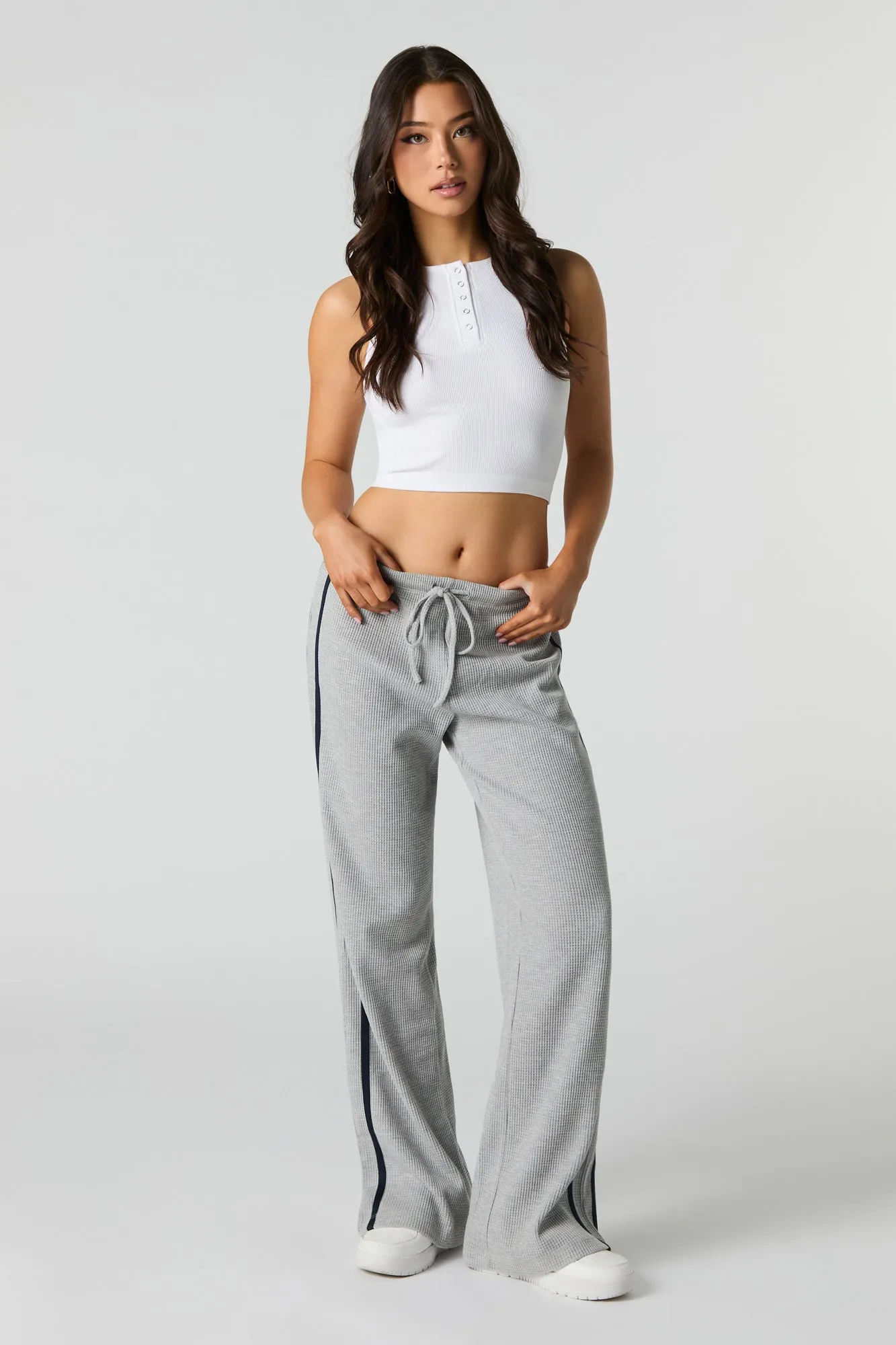 Pantalon en tricot gaufré rayé sold by Urban Planet product image thumbnail 5