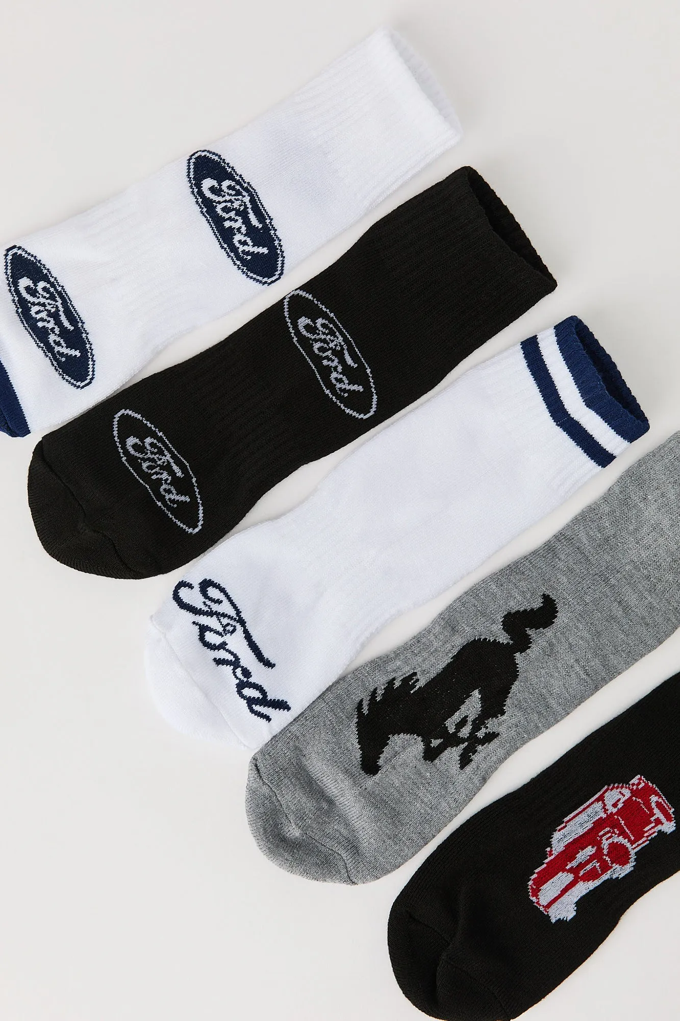 Chaussettes à imprimé Ford (5 paires) sold by Urban Planet product image thumbnail 2