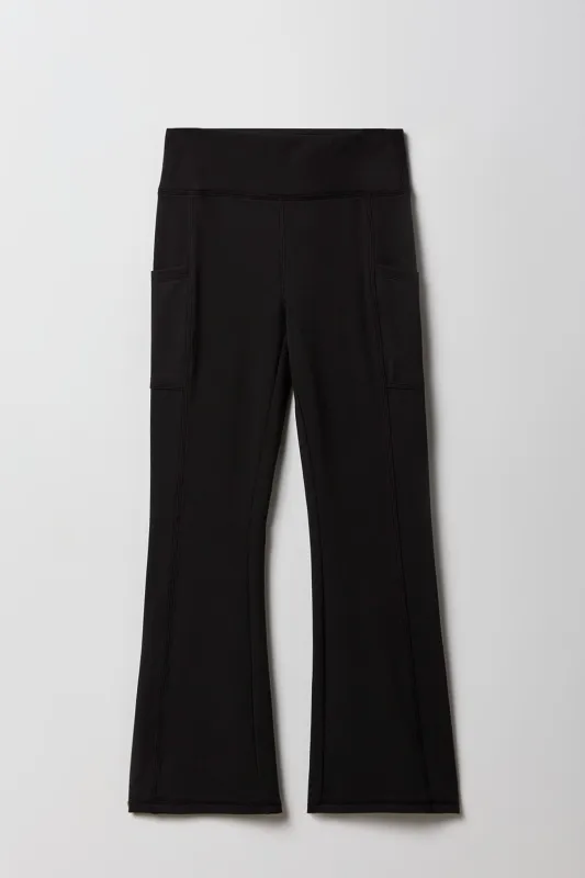 Pantalon à jambe évasée et poche latérale Active pour filles sold by Urban Planet