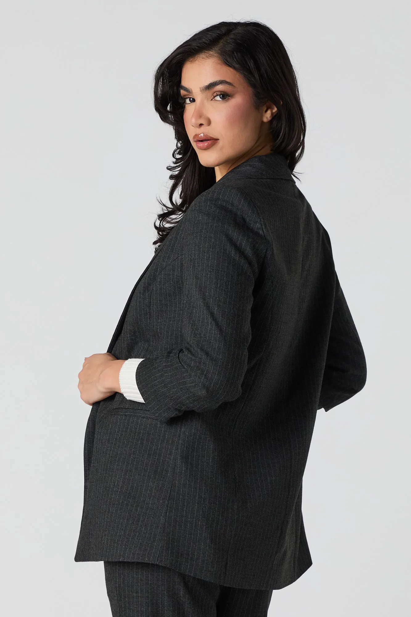 Blazer à fines rayures sold by Urban Planet product image thumbnail 2