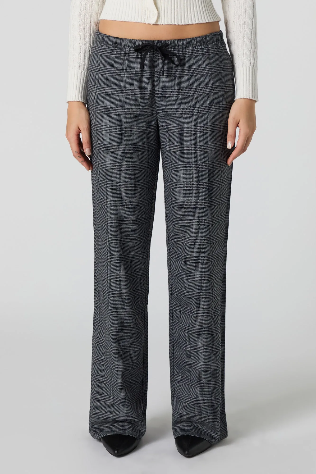 Pantalon habillé évasé à taille coulissante sold by Urban Planet product image thumbnail 5