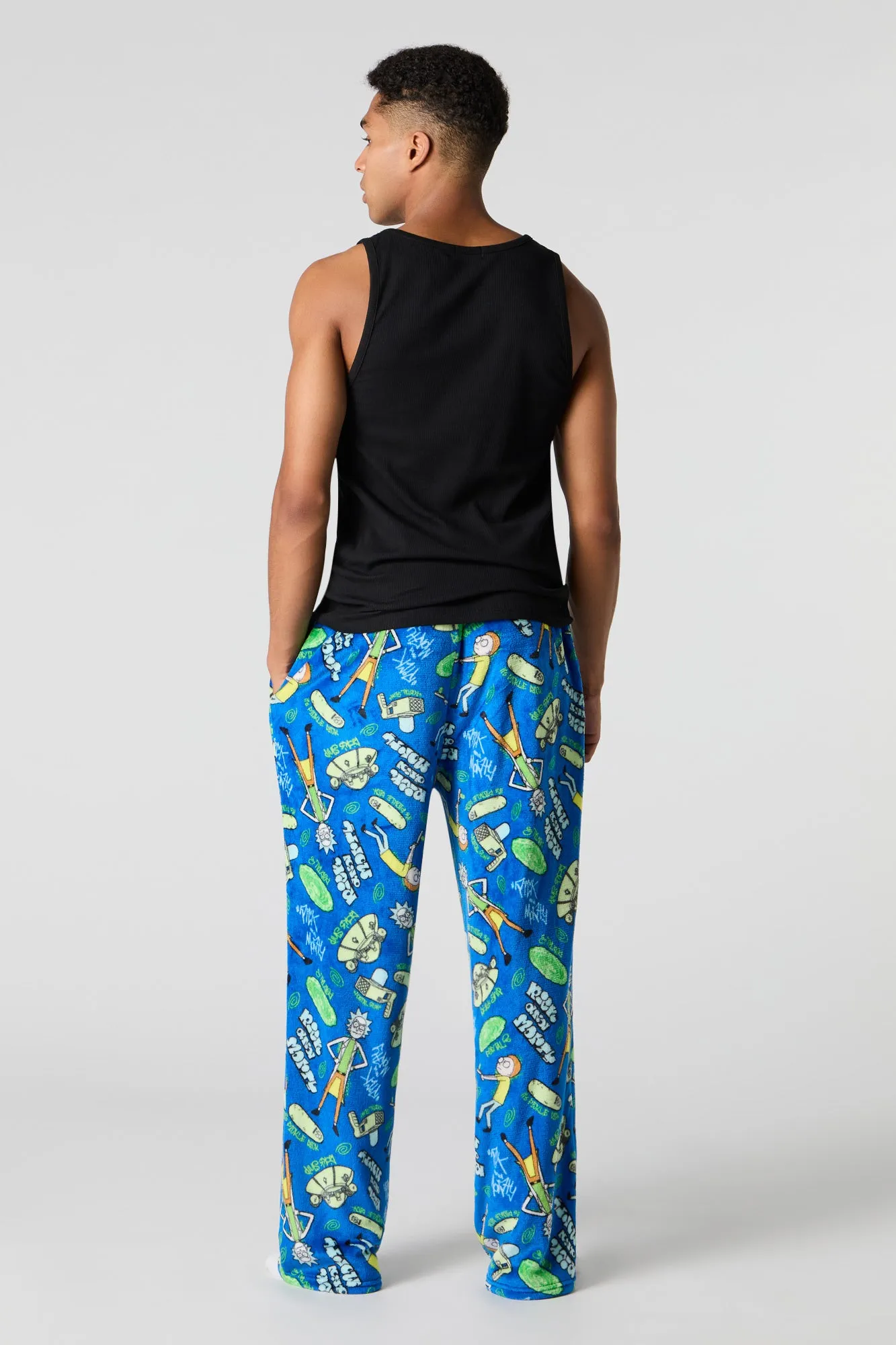 Icon Print Plush Pajama Pant sold by Urban Planet product image thumbnail 3