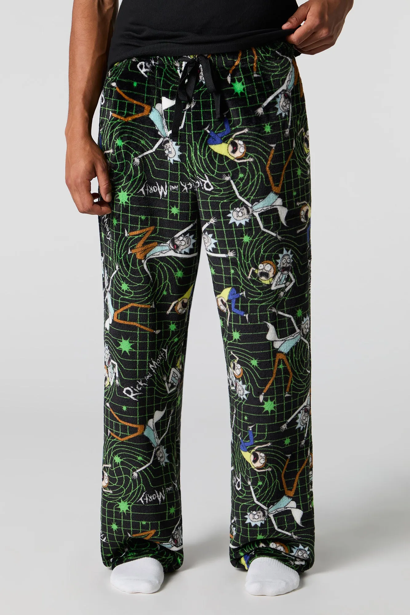 Icon Print Plush Pajama Pant sold by Urban Planet product image thumbnail 4