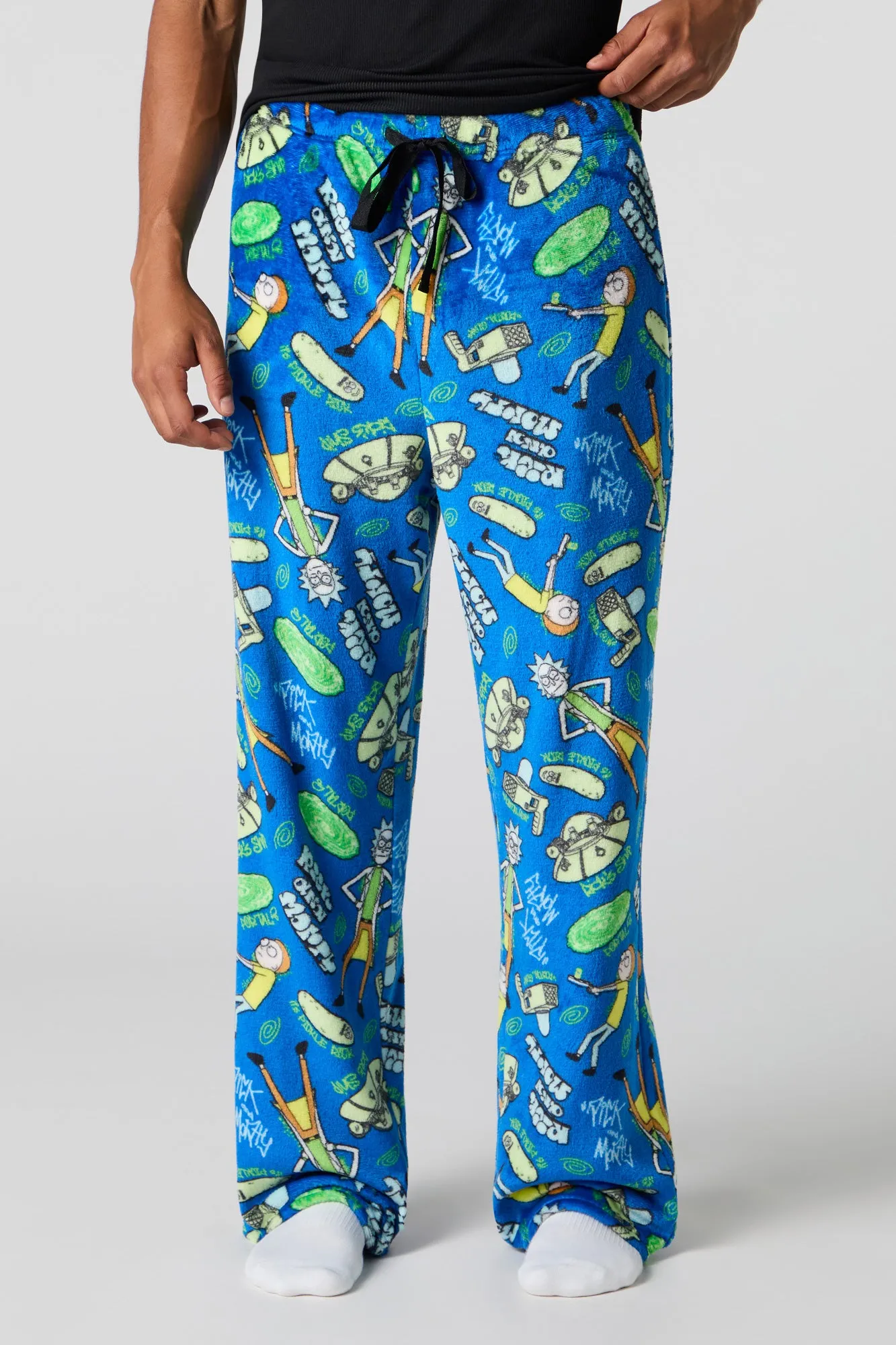Pantalon de pyjama en peluche à imprimé Icon sold by Urban Planet