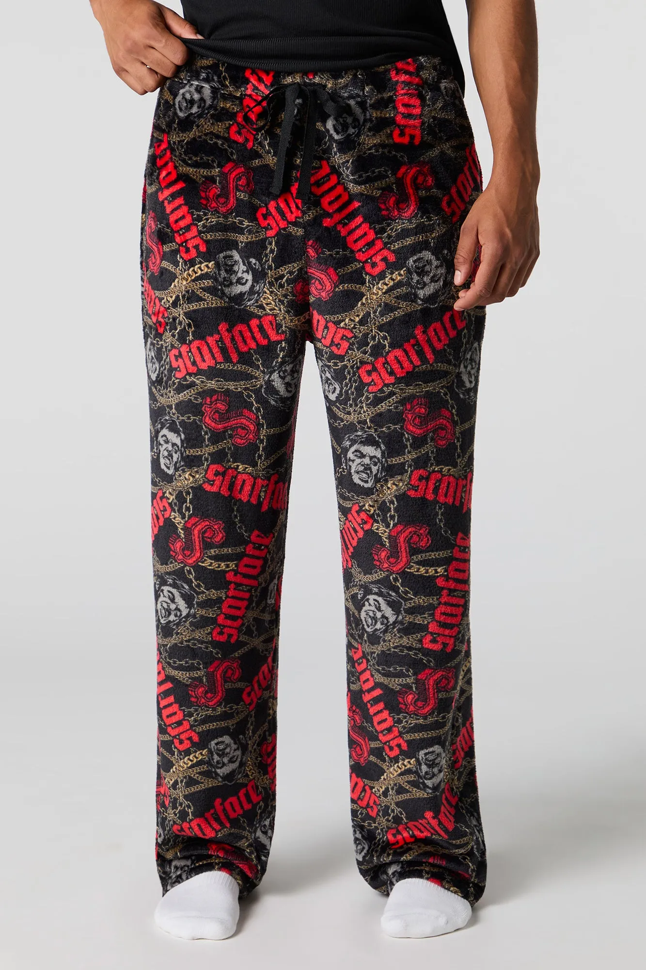 Pantalon de pyjama en peluche à imprimé Icon sold by Urban Planet product image thumbnail 5