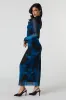Mesh Overlay Printed Midi Dress sold by Urban Planet