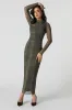 Mesh Overlay Printed Midi Dress sold by Urban Planet