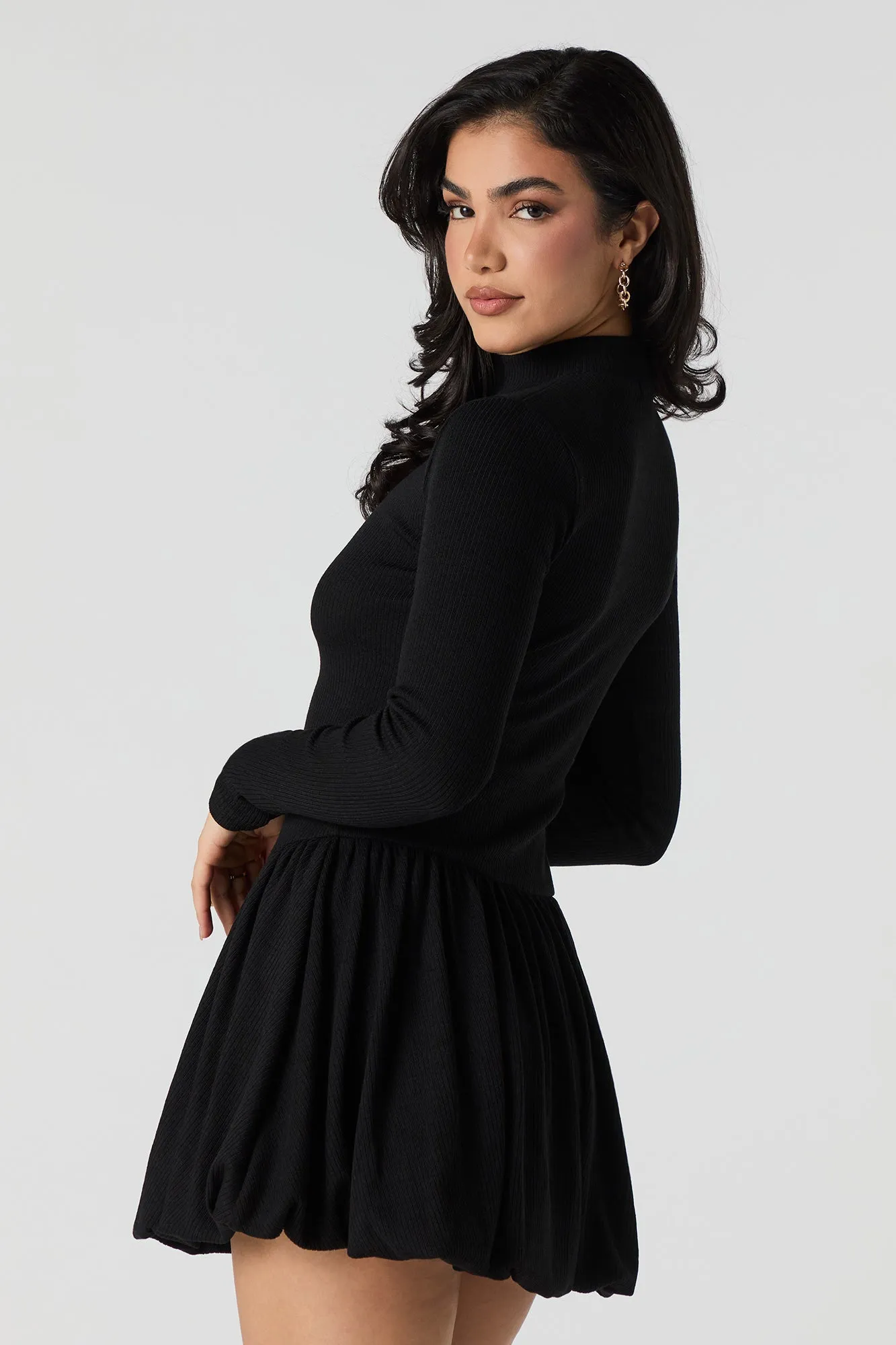 Minirobe bulle en tricot côtelée sold by Urban Planet product image thumbnail 3