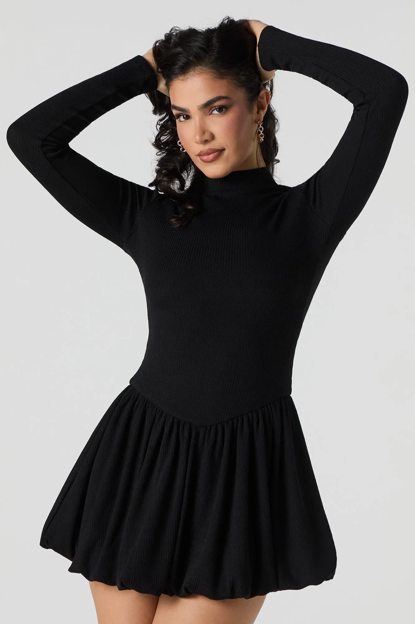 Minirobe bulle en tricot côtelée sold by Urban Planet product image thumbnail 2