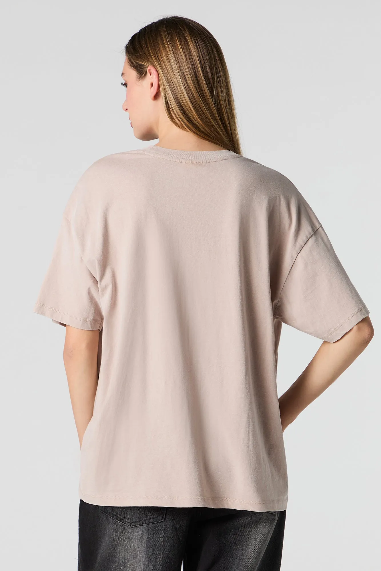 T-shirt de coupe garçonne délavé à imprimé Ford Mustang 1964 sold by Urban Planet product image thumbnail 3