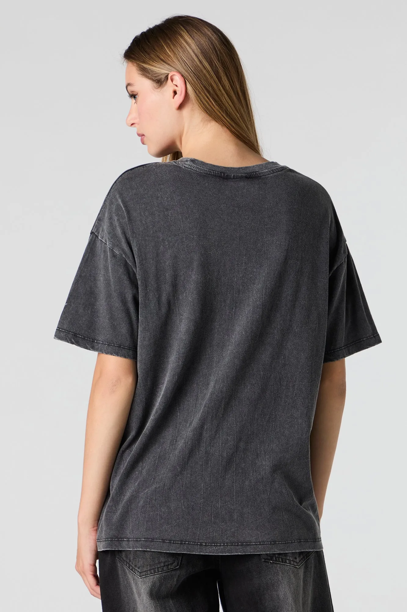 T-shirt de coupe garçonne délavé à imprimé Ford Legends sold by Urban Planet product image thumbnail 3