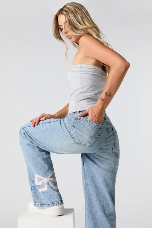 Jean de planchiste à taille basse et imprimé de boucle sold by Urban Planet