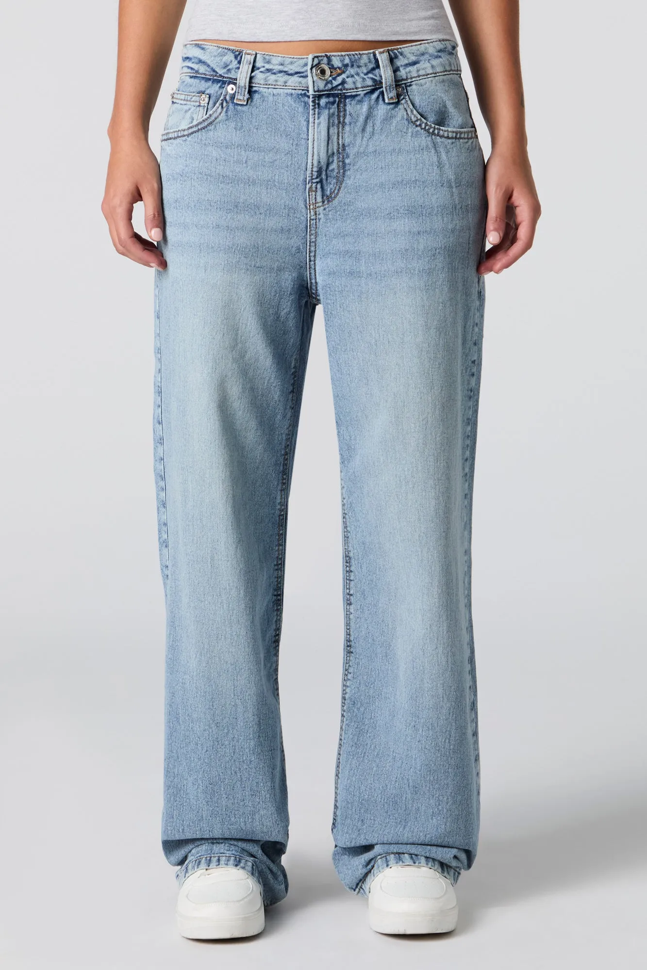 Jean de planchiste à taille basse et imprimé de boucle sold by Urban Planet product image thumbnail 2