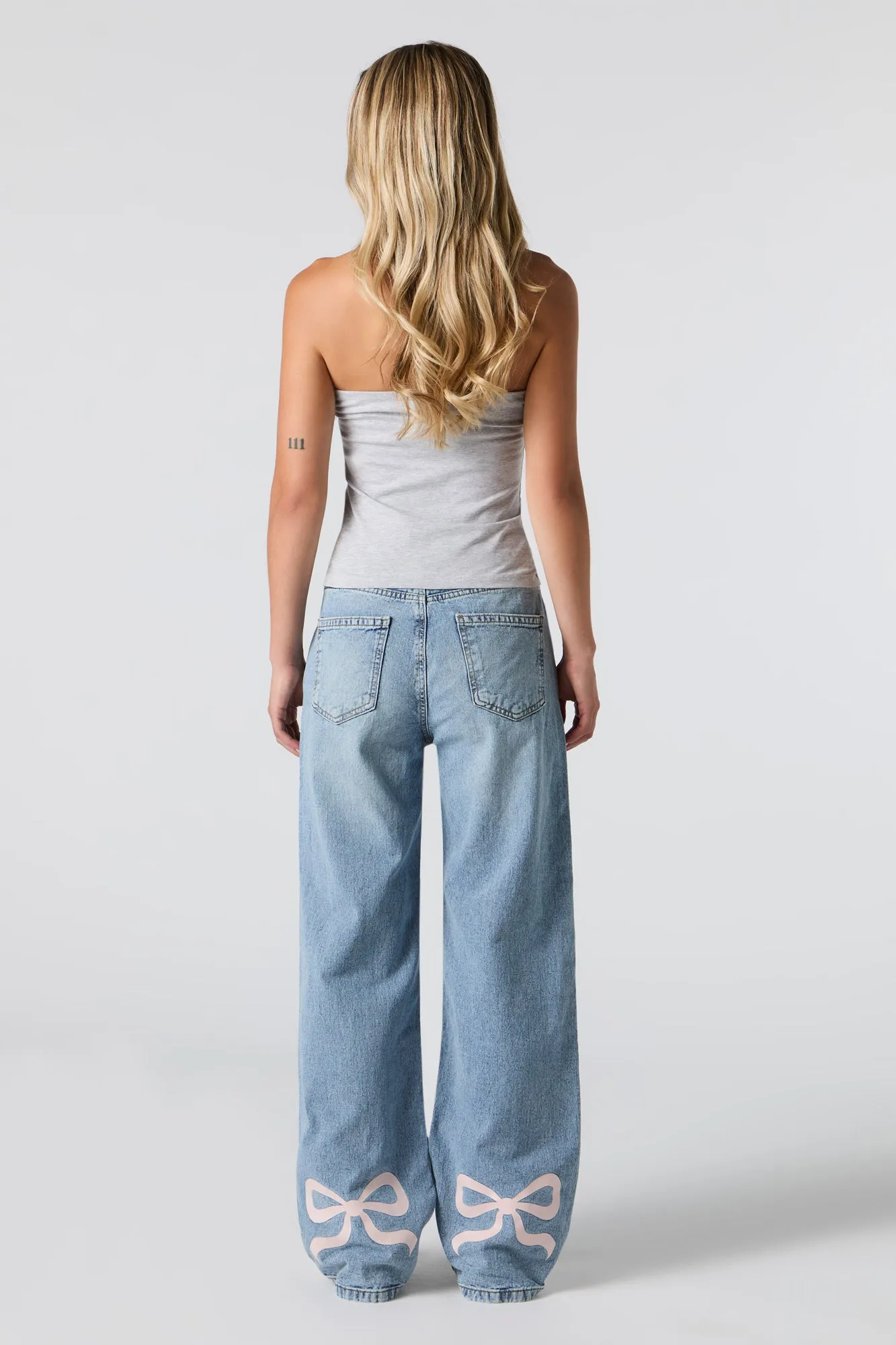 Jean de planchiste à taille basse et imprimé de boucle sold by Urban Planet product image thumbnail 3