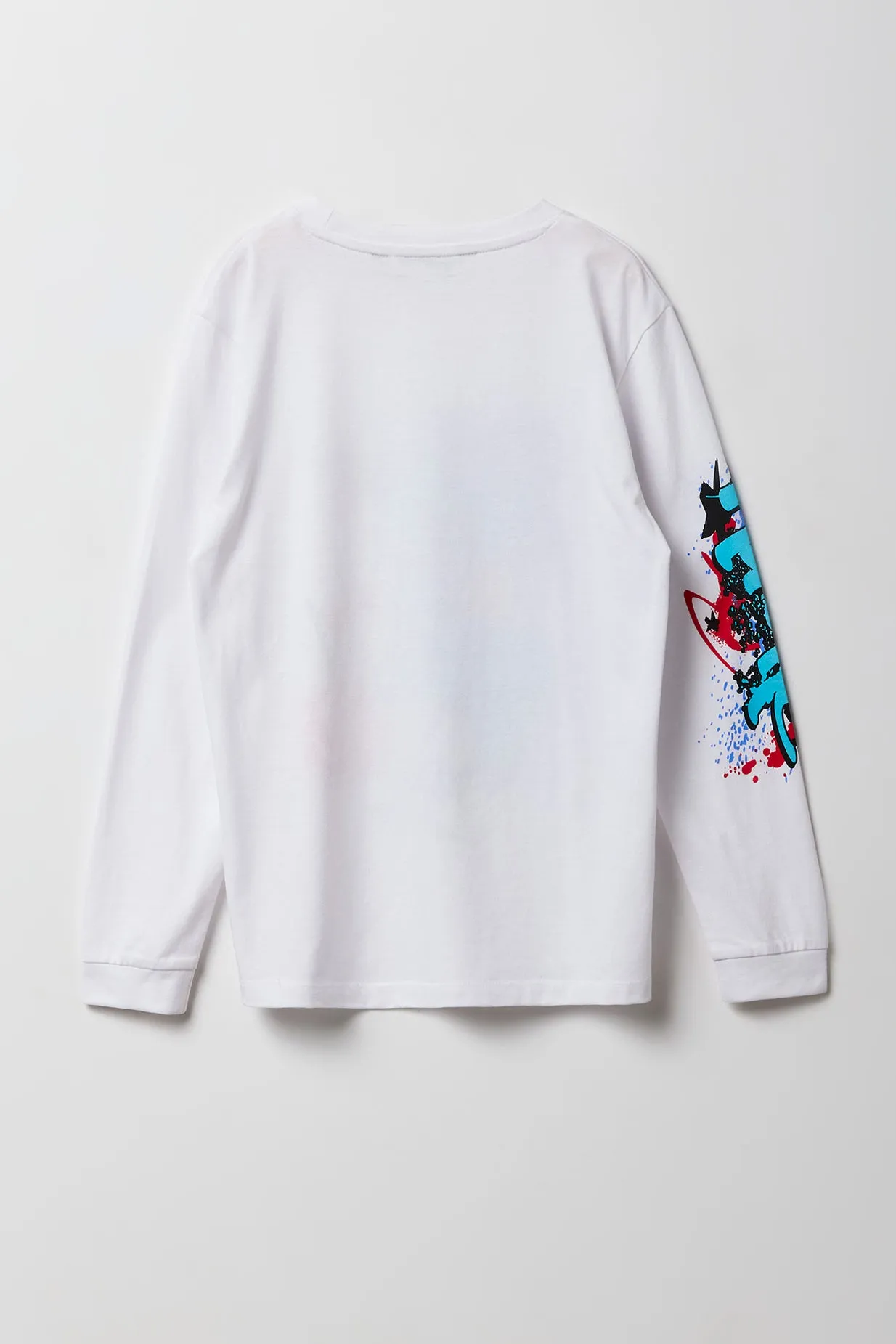 Boys Stay Free Graffiti Graphic Long Sleeve Top sold by Urban Planet product image thumbnail 2