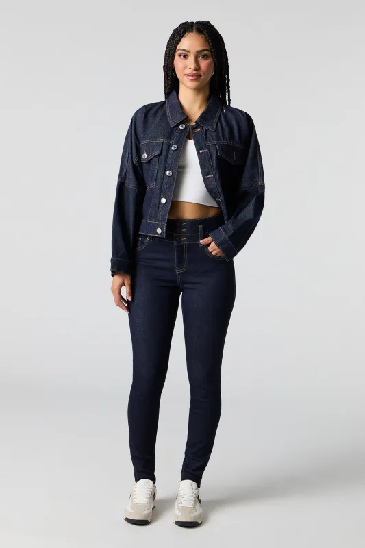 Push Up Skinny Rinse Jean sold by Urban Planet