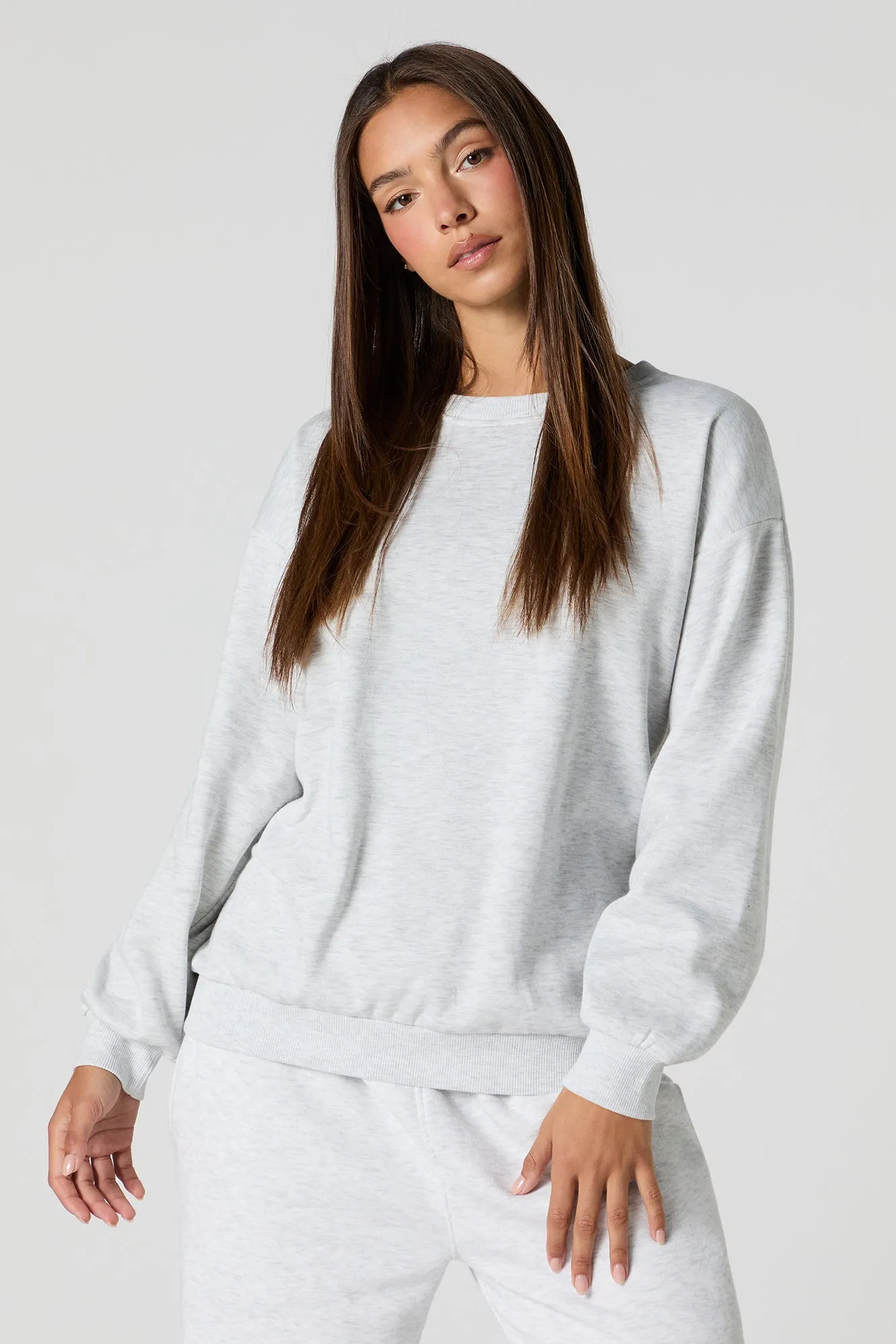 Oversized Soft Fleece Sweatshirt sold by Urban Planet