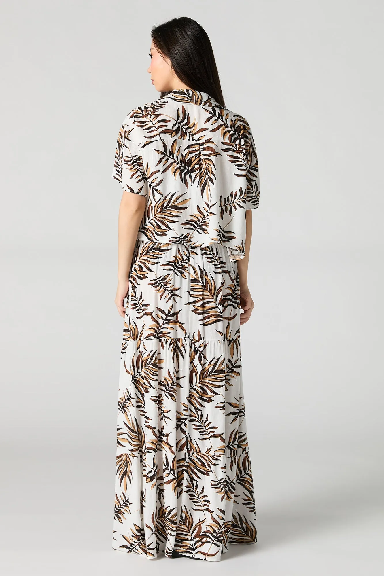 Jupe maxi volantée avec fente sold by Urban Planet product image thumbnail 3