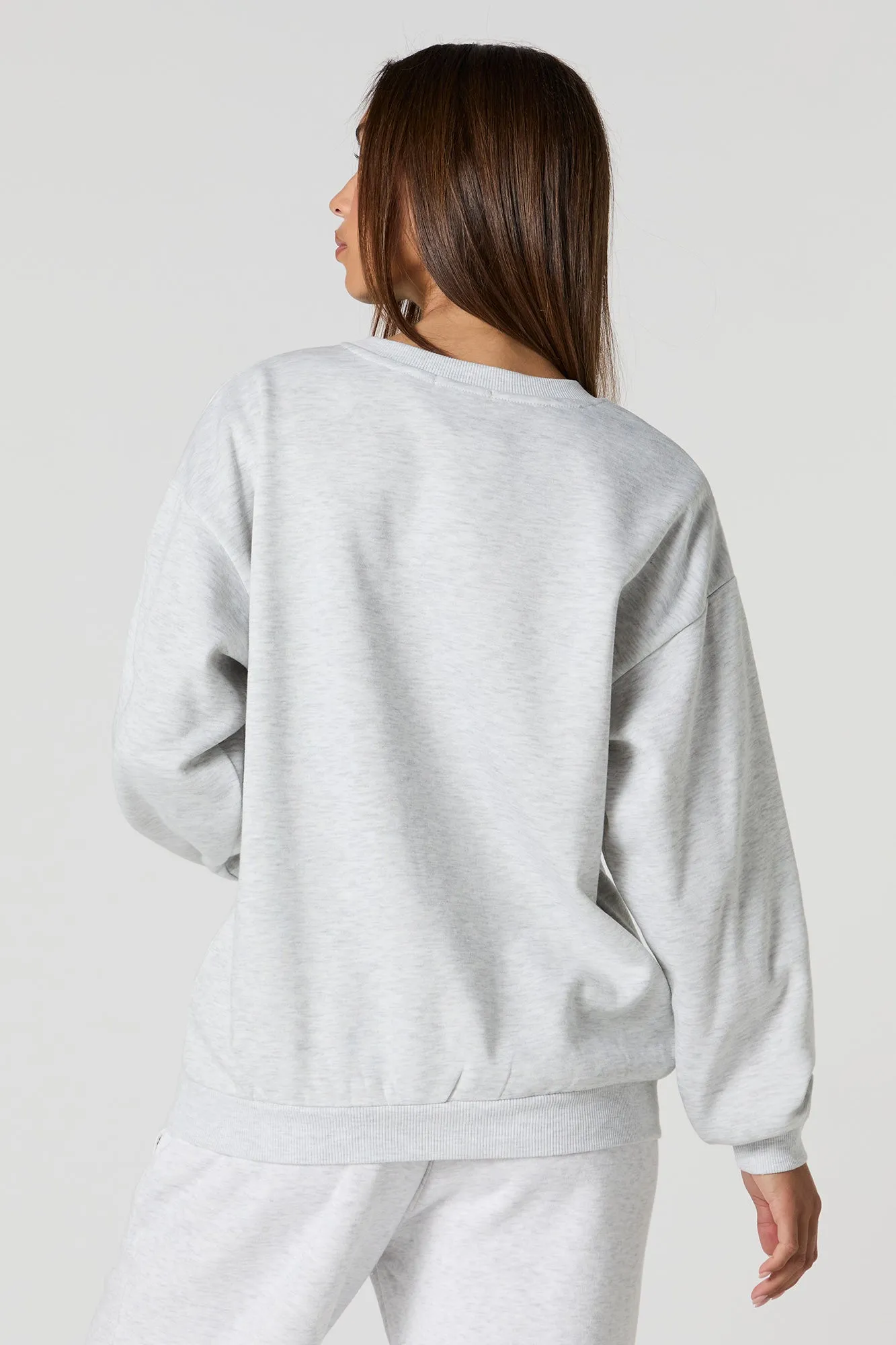 Oversized Soft Fleece Sweatshirt sold by Urban Planet product image thumbnail 2