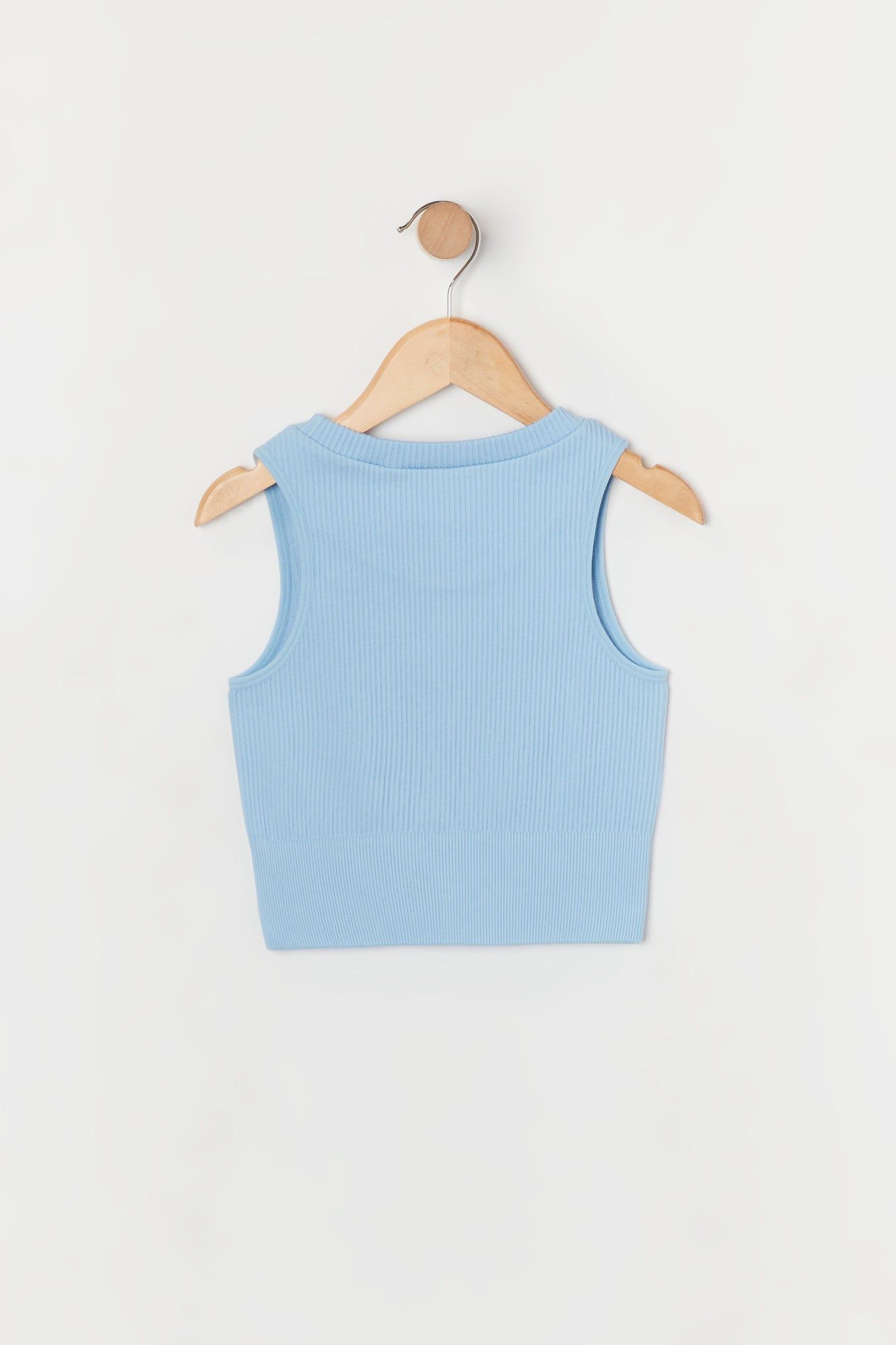 Débardeur côtelé sans coutures pour fille bleu sold by Urban Planet product image thumbnail 2