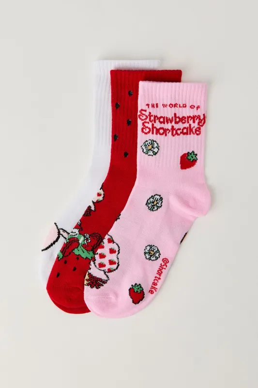 Chaussettes à imprimé Strawberry Shortcake (3 paires) sold by Urban Planet