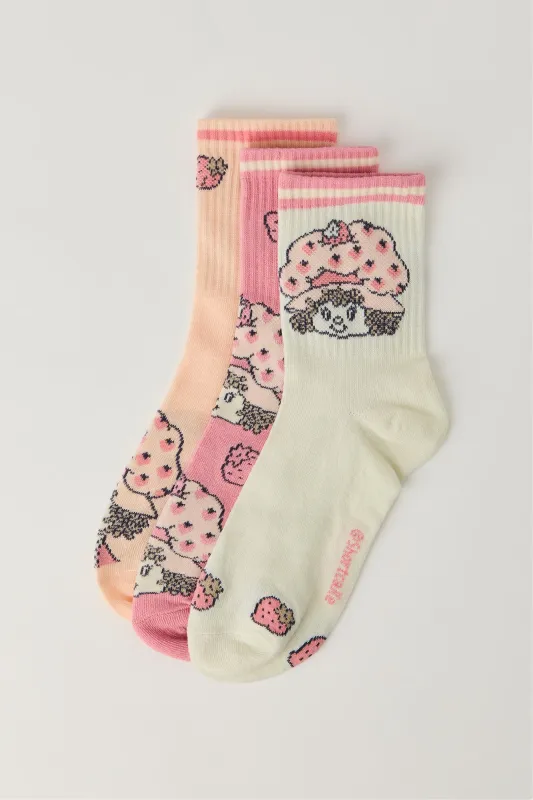 Chaussettes à imprimé Strawberry Shortcake (3 paires) sold by Urban Planet