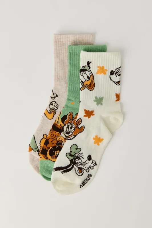 Mickey & Friends Quarter Socks (3 Pack) sold by Urban Planet