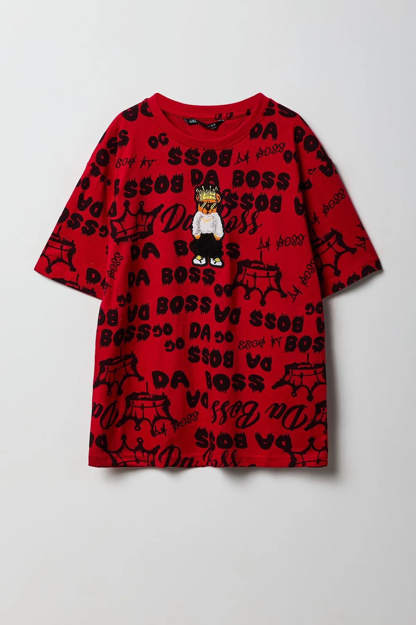 T-shirt avec motif brodé Ours pour garçon sold by Urban Planet product image thumbnail 3