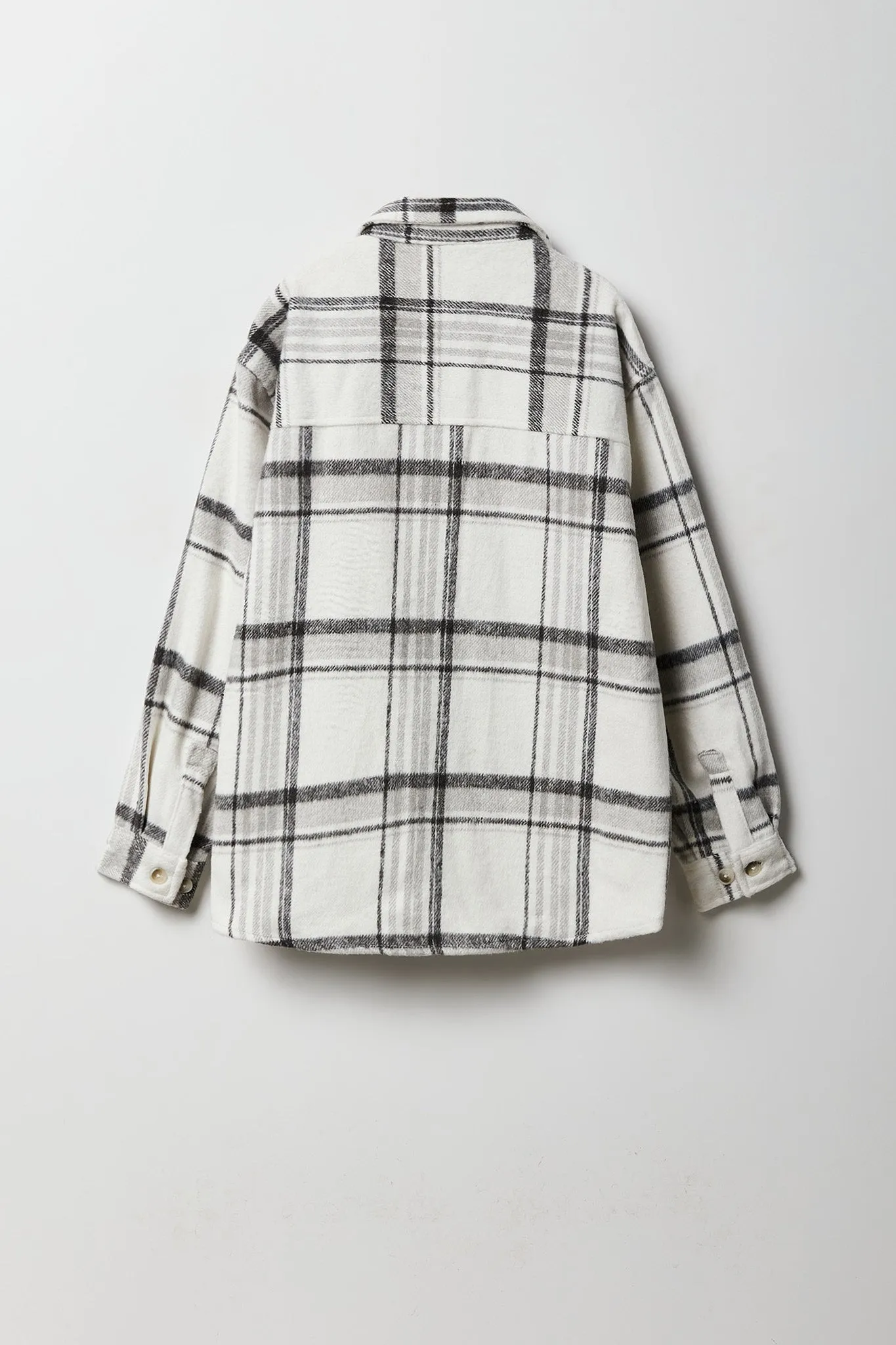 Boys Plaid Shacket sold by Urban Planet product image thumbnail 4