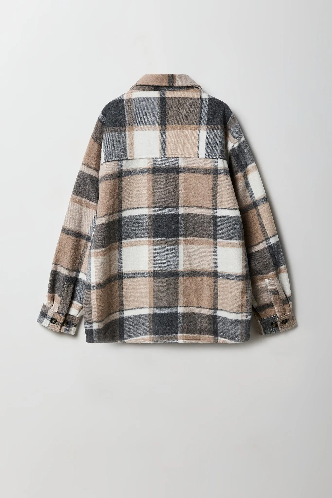Boys Plaid Shacket sold by Urban Planet product image thumbnail 2
