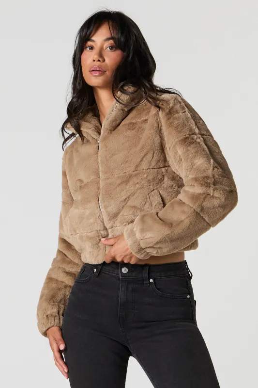 Faux Fur Jacket sold by Urban Planet