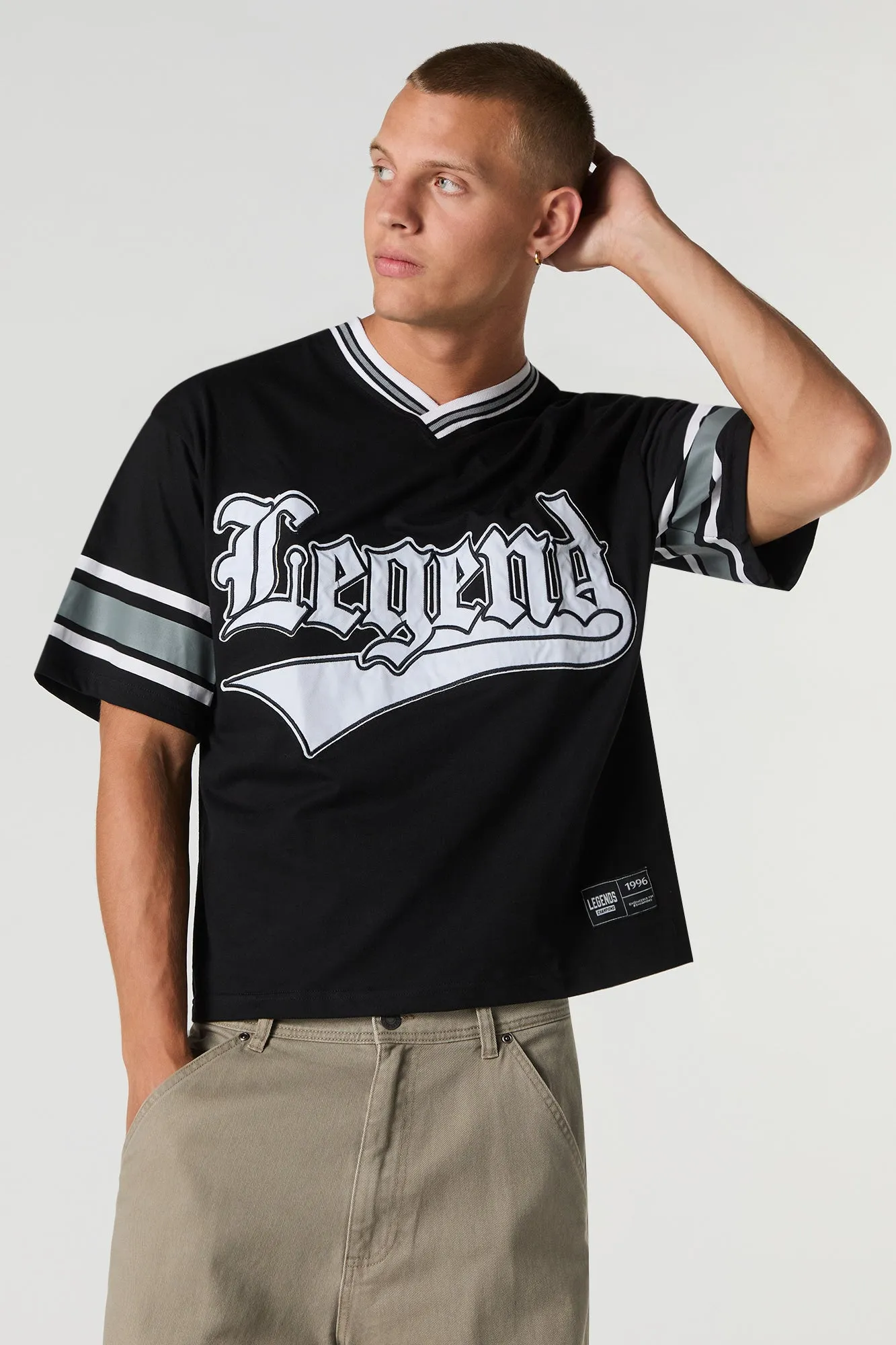Twill Embroidered Jersey sold by Urban Planet product image thumbnail 5