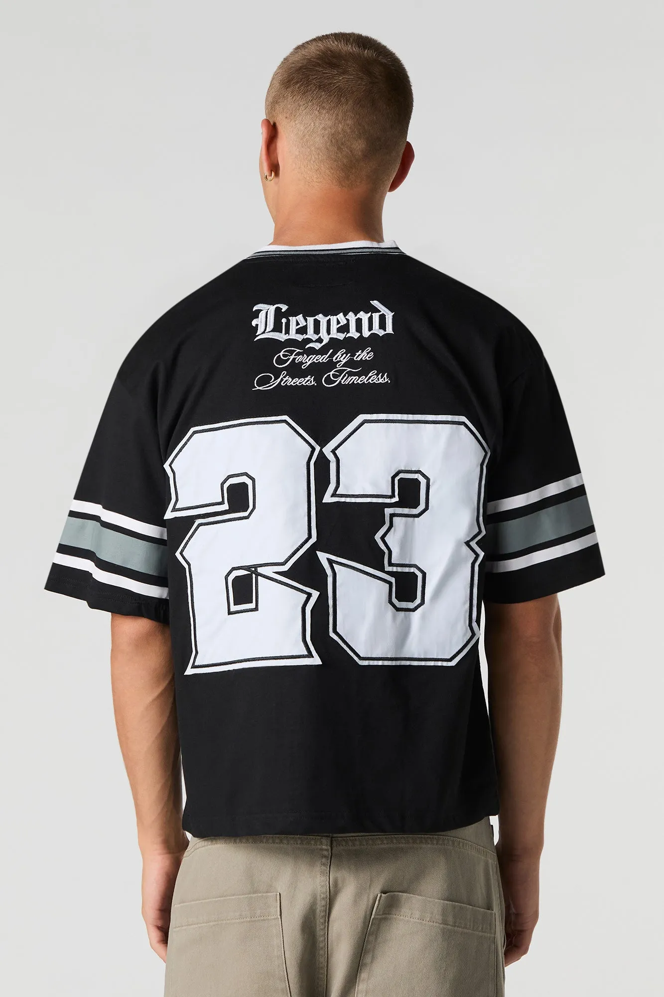 Jersey avec motif brodé en sergé sold by Urban Planet product image thumbnail 3