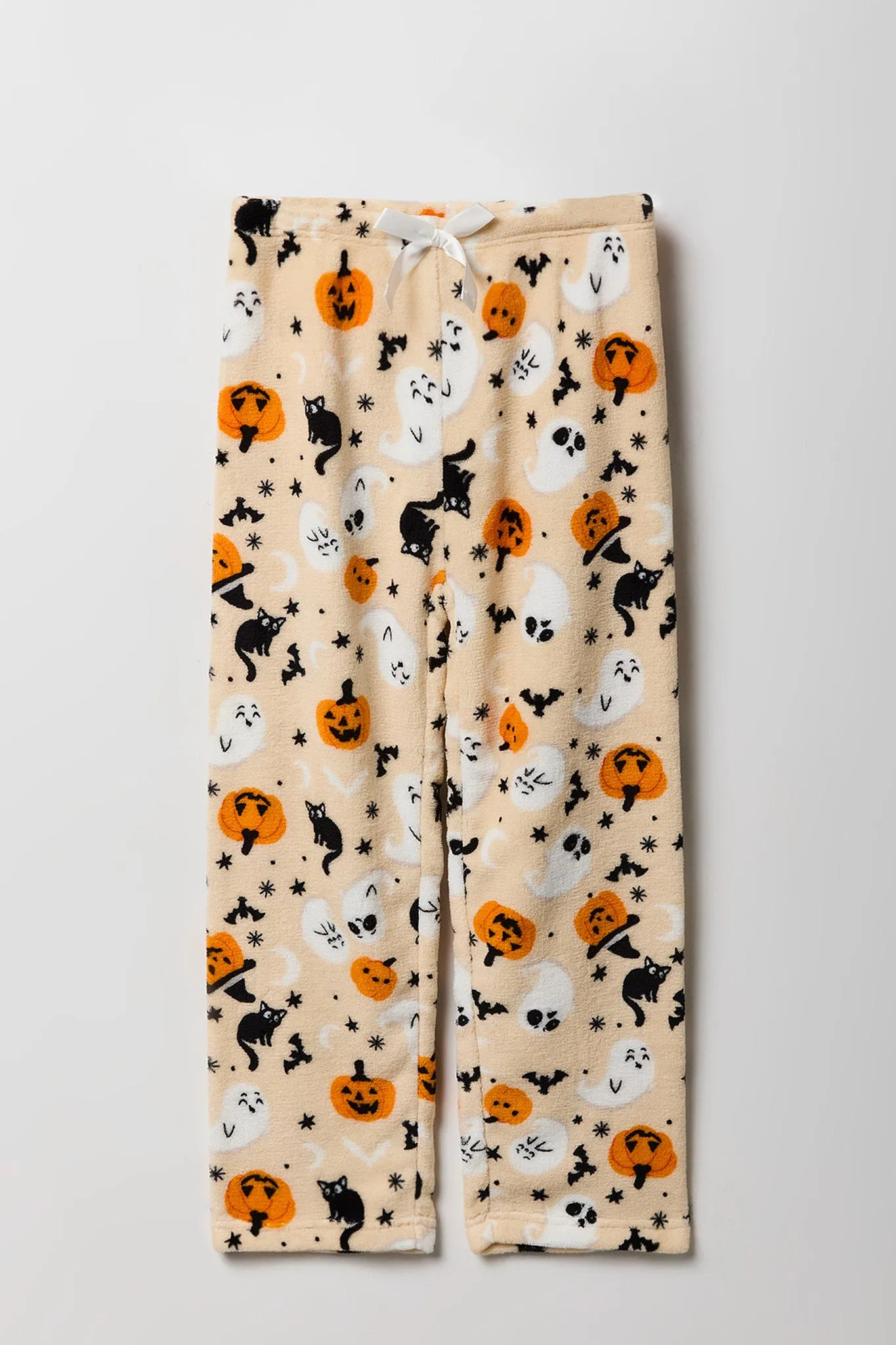 Pantalon de pyjama pelucheux à imprimé Halloween pour filles sold by Urban Planet product image thumbnail 3