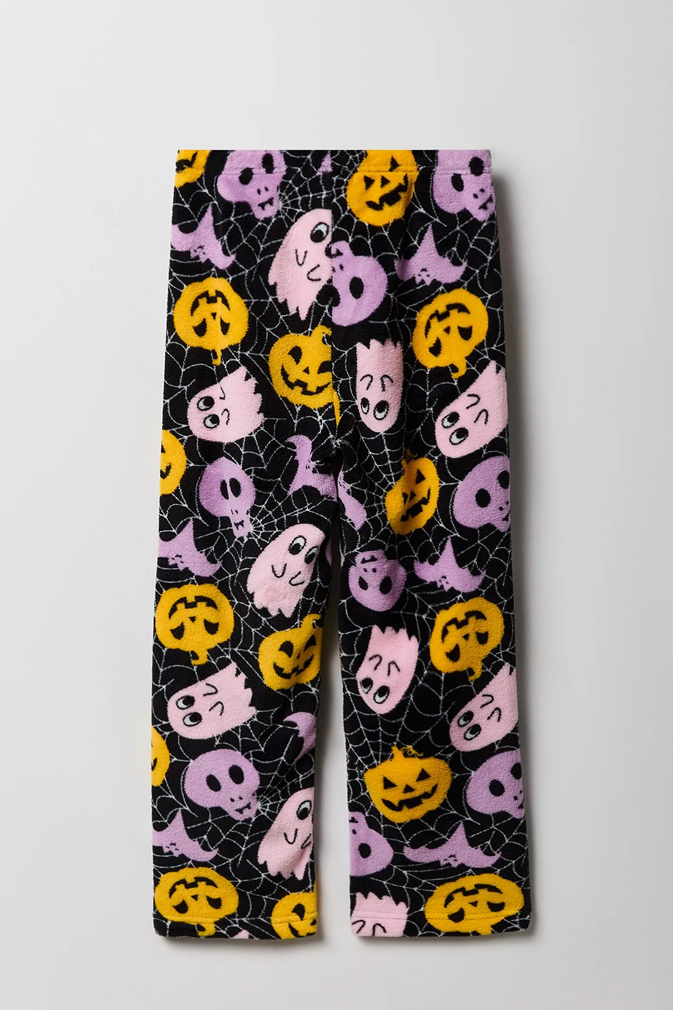 Pantalon de pyjama pelucheux à imprimé Halloween pour filles sold by Urban Planet product image thumbnail 2