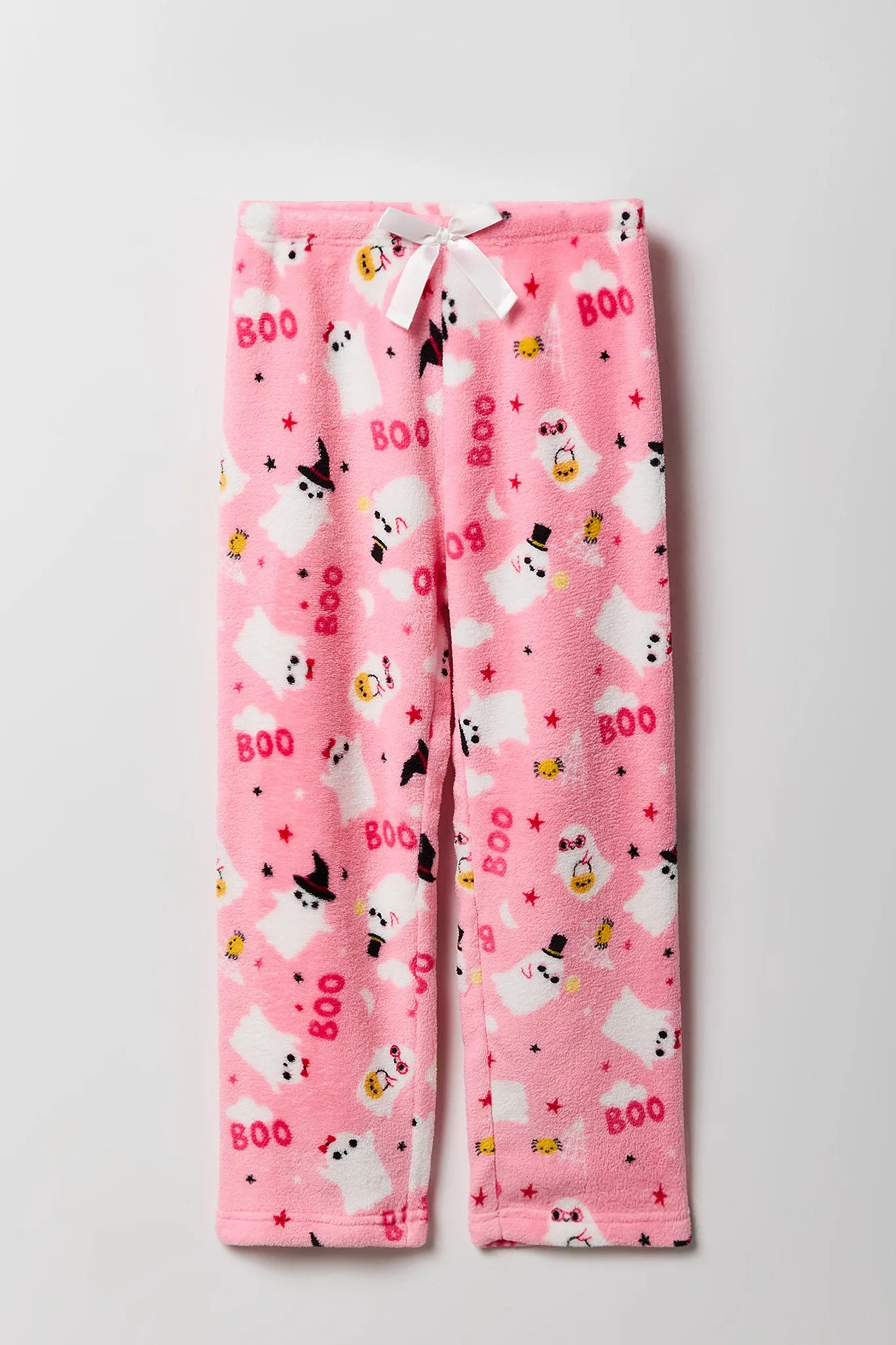 Pantalon de pyjama pelucheux à imprimé Halloween pour filles sold by Urban Planet product image thumbnail 5