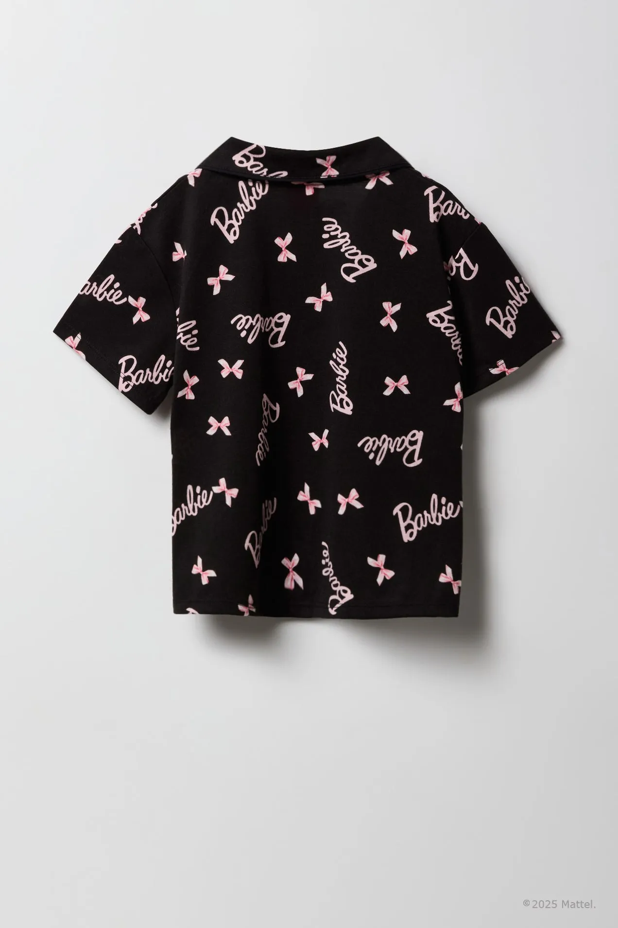 Barbie™ Girls Button-Up Top & Short 2 Piece Pajama Set sold by Urban Planet product image thumbnail 3