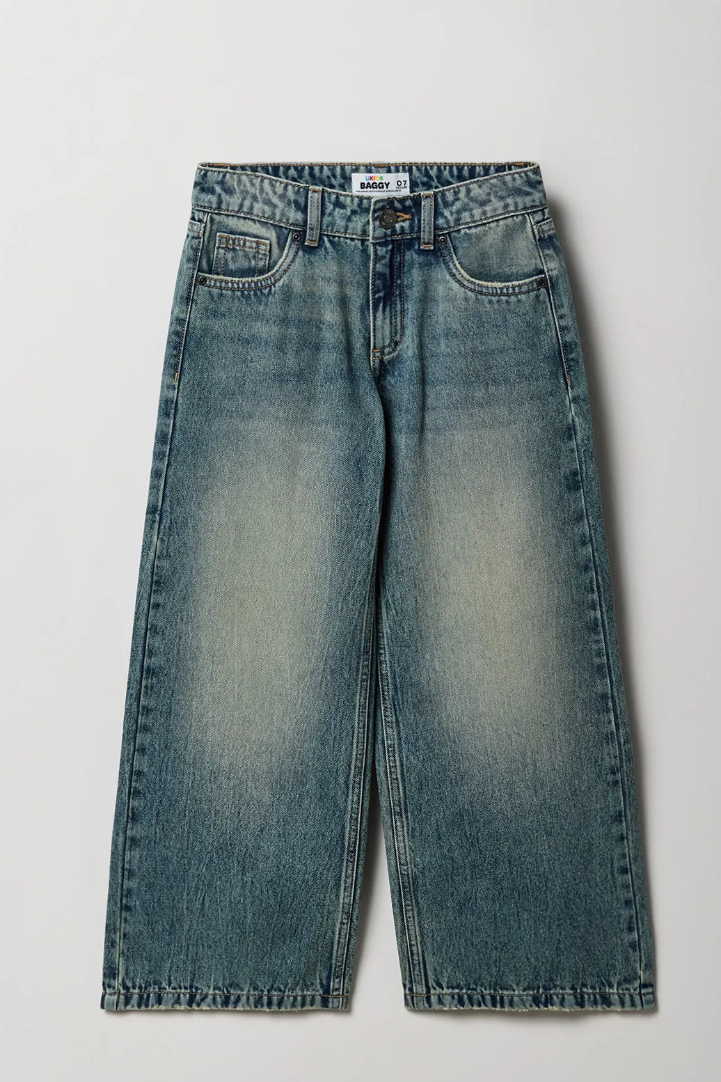 Jean rigide baggy à jambe large pour filles sold by Urban Planet product image thumbnail 3