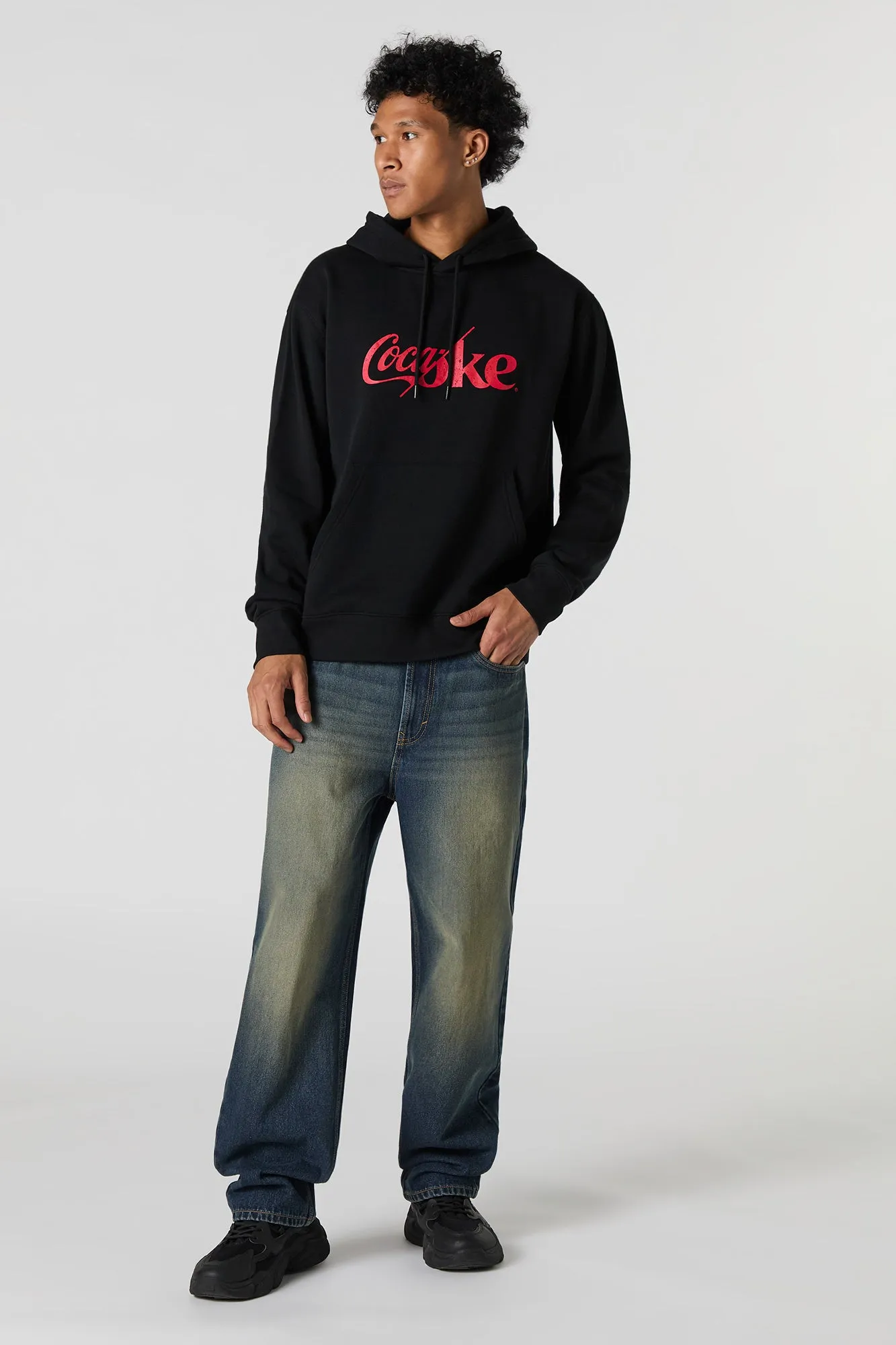 Coke Graphic Fleece Hoodie sold by Urban Planet product image thumbnail 3