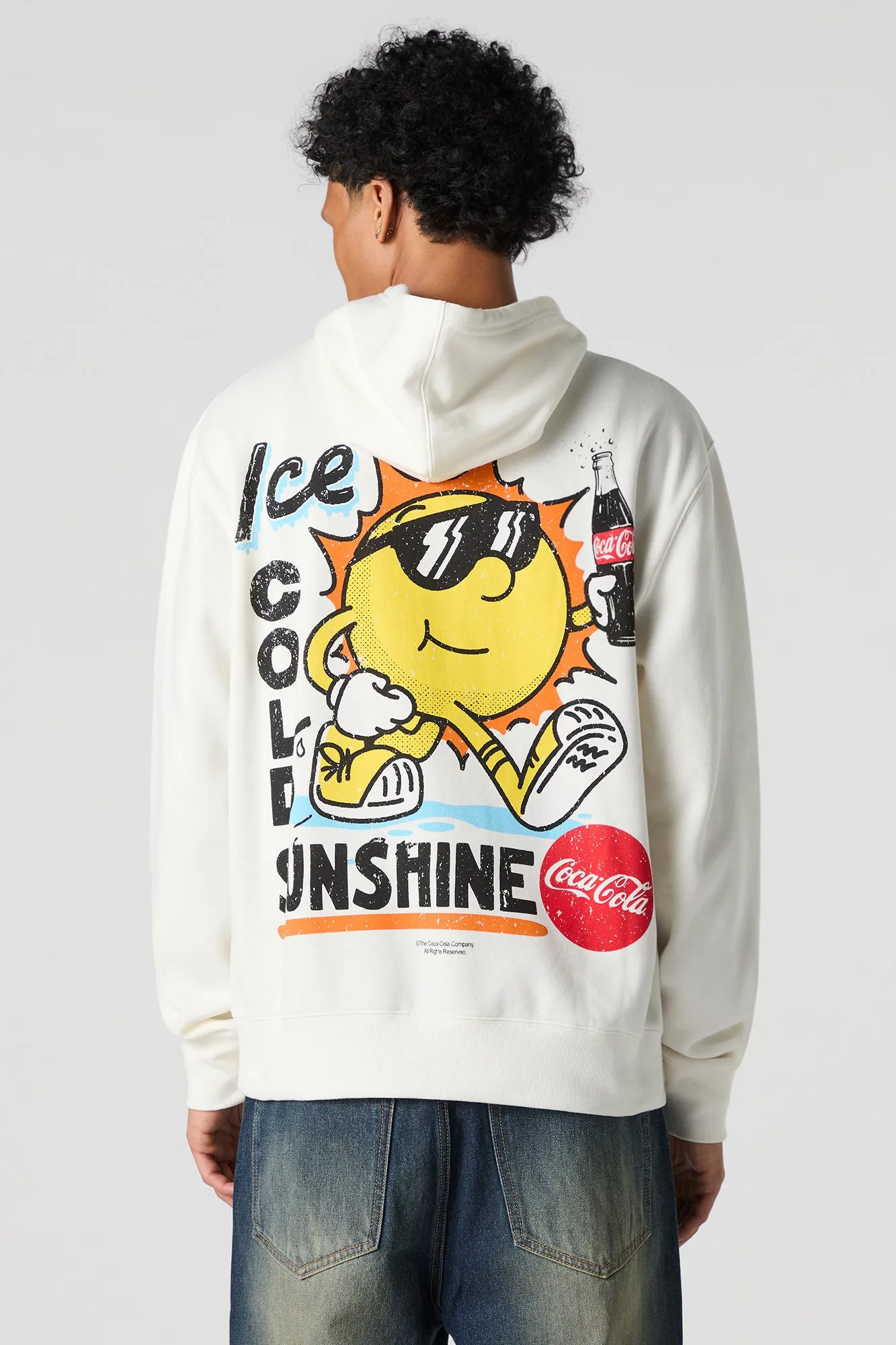 Coke Graphic Fleece Hoodie sold by Urban Planet product image thumbnail 4