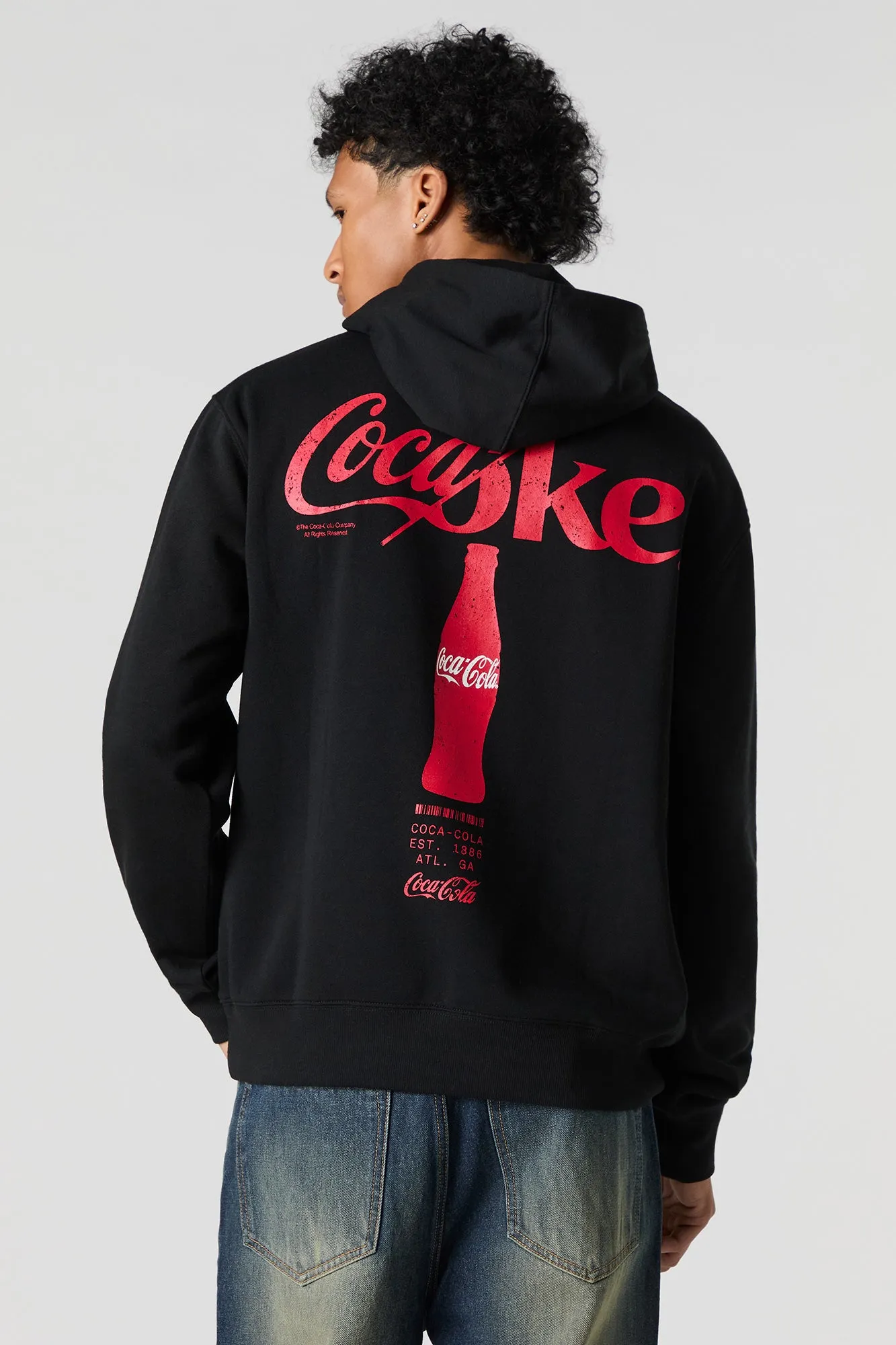 Coke Graphic Fleece Hoodie sold by Urban Planet
