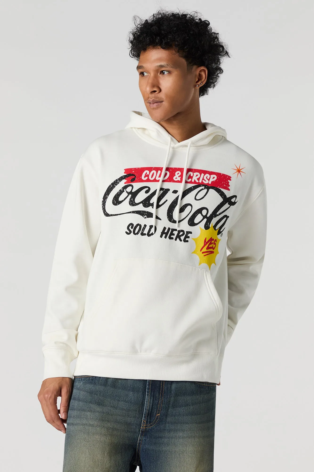 Coke Graphic Fleece Hoodie sold by Urban Planet product image thumbnail 5