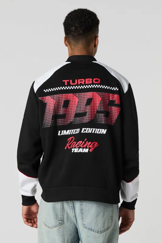 1995 HD Print Fleece Racing Jacket sold by Urban Planet