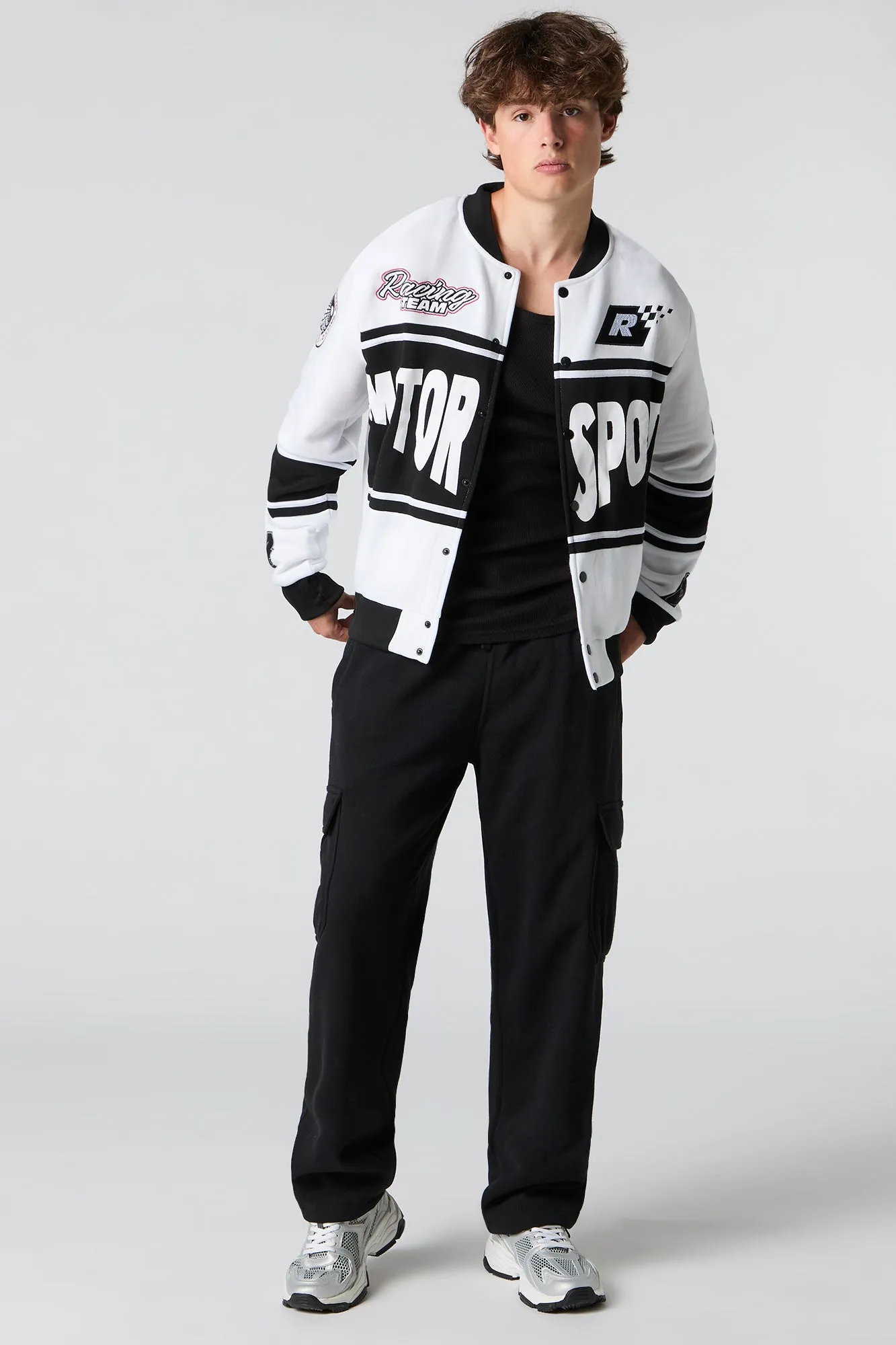 Motor Sport Fleece Racing Jacket sold by Urban Planet product image thumbnail 3